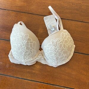 Aerie 34C tan lace bra with removable straps